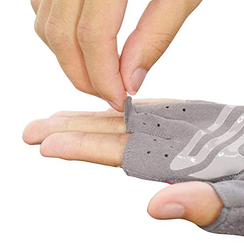 Luwint Women Fingerless Yoga Gloves, Non Slip Padded Barre Pilates Fitness Workout Training Exercise Accessories