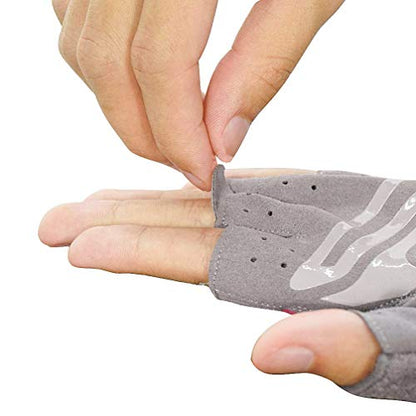 Luwint Women Fingerless Yoga Gloves, Non Slip Padded Barre Pilates Fitness Workout Training Exercise Accessories