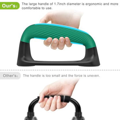 Kipika Push Up Bars, Pushup Stands With Thickened Soft Plastic Handle, Stable and Non-Slip Base, Pushup Handles Perfect for Floor Strength Training