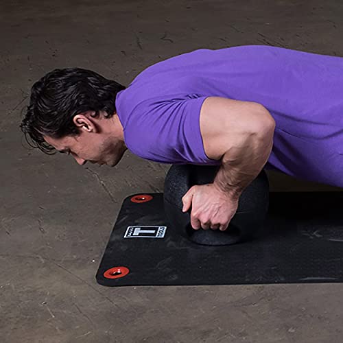 Body-Solid Exercise Medicine Balls, Heavy-Duty Non Slip Rubber Grip with Dual Handles Medicine Ball for Weights Training, Weightlifting & Core Workouts - size: 14 lbs.