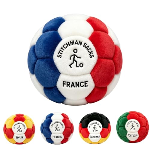 TREBIN Professional Hacky Footbag for Adults, Sand Filled Footbag for Agility Training and Juggling, Footbags for Trick Stalls, Fidget Toy and Stress Relief for All Skill Levels - color: #006 Franch