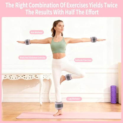 Ankle Weights for Women & Kids - 0.5LB/1LB Each Wrist/Ankle Weight Pair (1LB/2LB Total) Adjustable Arm/Leg Weights for Walking, Running, Pilates, Home Workout with Comfortable Straps (Pink) - size: 1 lbs Pair (0.5lbs Each)