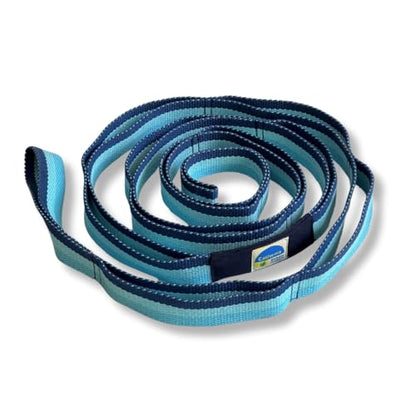 California Yoga Strap | Yoga Belt with Loops | 12 Multi Loop & Non-Elastic | Stretching Strap | Gym Workout & Exercise Bands | Physical Therapy | Improves Sitting Posture for Women & Men