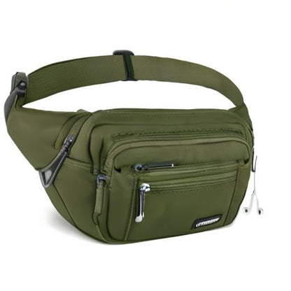 CXWMZY Fanny Packs For Women & Men Waist Pack Hip Bum Bag with Multi-Pockets Large Capacity Waterproof Casual Bum Bag for Disney Traveling Casual Cycling Running Hiking (Army Green) - color: Green