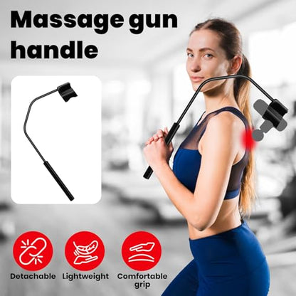 HEYCHY Massage Gun Holder for Back, Compatible with Most Super Mini Massage Guns, for Hard to Reach Areas (Works with Cute X1-Green-LW) - color: Auxiliary Frame