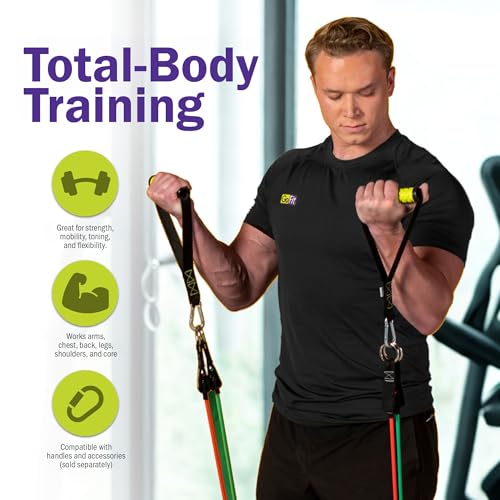 GoFit Resistance Training Power Tubes - color: Yellow, size: 70-Pound