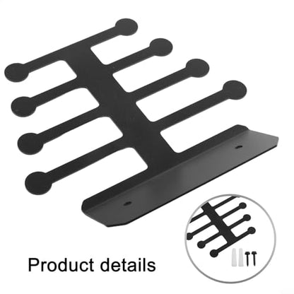 Wall Mounted Resistance Band Steel Storage Organizer for Home Gym Accessories, Holds Bands, Jump Ropes, Weightlifting Belts and Cable Attachments