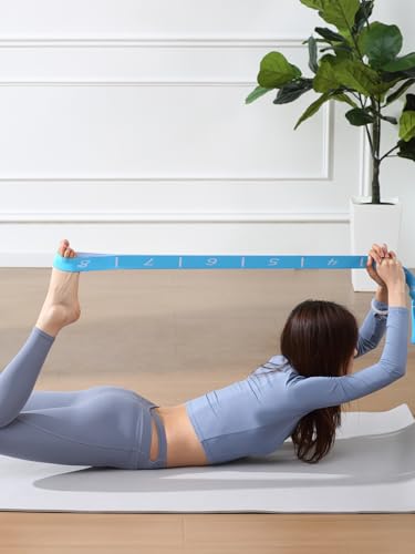 8 Loops Elastic Yoga Rope Stretching Strap, Stretch Band for Increased Flexibility and Multi-Body Part Use, Resistance Bands, Yoga Straps for Stretching