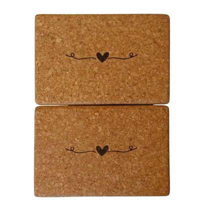 Best Cork Yoga Block (3x6x9) – Eco-Friendly High-Density Natural Cork Yoga Block for Stability, Alignment & Non-Slip Support Set of 2