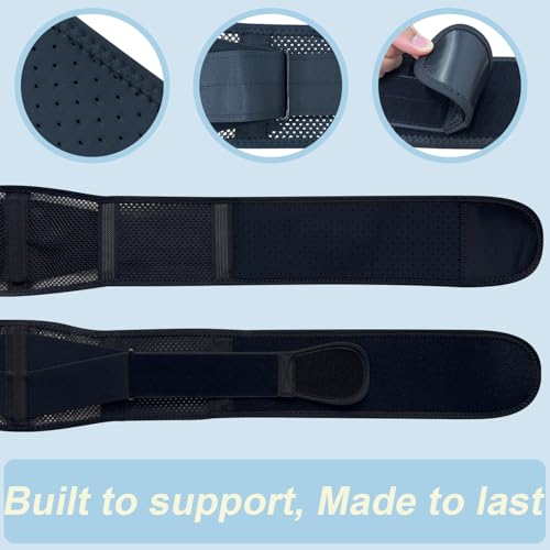cybryeh Thin & Lightweight Back Brace for Lower Back Pain Relief – Slim, Breathable Back Support Brace for Sciatica, Herniated Disc – Adjustable Lumbar Support Belt for Men & Women, All Day Comfort - size: XS/S(Waist:26''-31.5'')