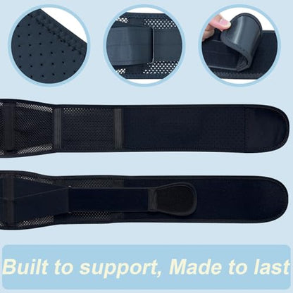 cybryeh Thin & Lightweight Back Brace for Lower Back Pain Relief – Slim, Breathable Back Support Brace for Sciatica, Herniated Disc – Adjustable Lumbar Support Belt for Men & Women, All Day Comfort - size: XS/S(Waist:26''-31.5'')