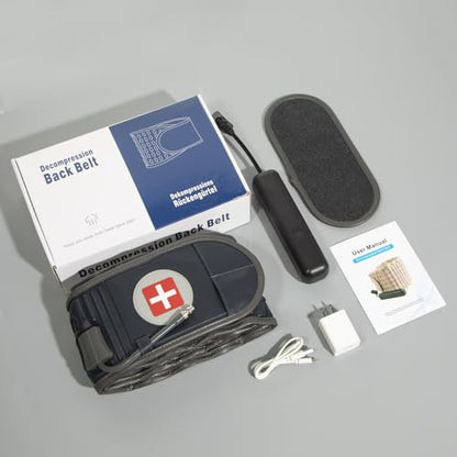 Decompression Belt with Elec. Pump, Inflatable Back Brace, Blue - color: Blue