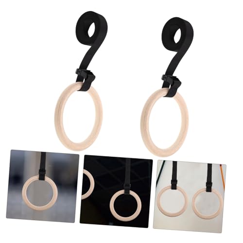 Wooden Gymnastics with Adjustable Straps Exercise for Home Gym Multifunctional Fitness Equipment for Strength Training and Calisthenics