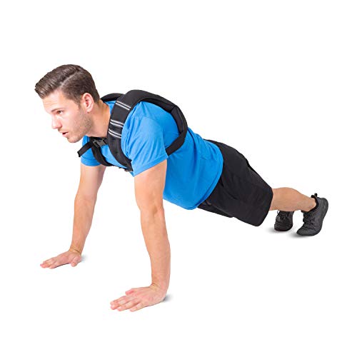 ProsourceFit Exercise Weighted Training Vest - Black - size: 6 lb