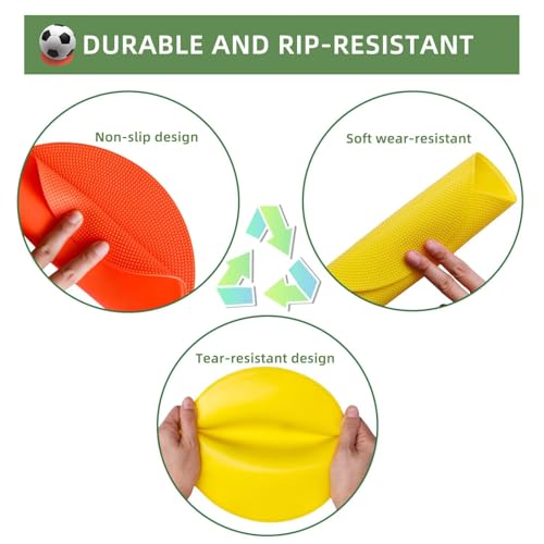Poly Spots Spot Markers 4.72 Inch & 9 Inch Non Slip Floor Dots - style: 9inch 36pcs