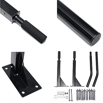 Wall Mounted Pull-Up Bar, Multifunction Dip Station/Heavy Duty Chin Up Bar for Home Gym Exercise and Workout, Can Bear 200Kg/440Lb