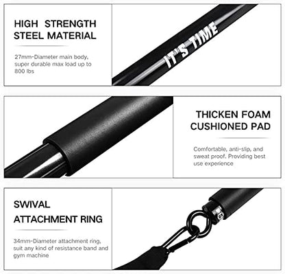 INNSTAR Cable Attachments for Gym, Heavy Cable Handles with Solid ABS Core Grips, D Handle Cable Attachment, Cable Machine Handles for Resistance Bands
