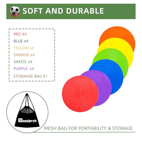 Poly Spots Spot Markers 4.72 Inch & 9 Inch Non Slip Floor Dots - style: 4.72inch 24pcs