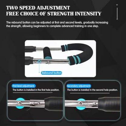 60-100LB Adjustable Portable Chest & Arm Exerciser - Full Body Strength Trainer with Detachable Design, Ergonomic Grip & Multi-Level Resistance for Home/Gym/Travel
