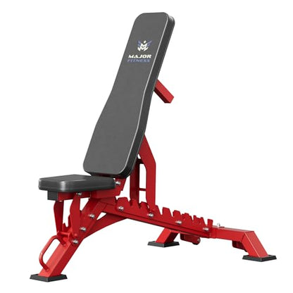 MAJOR FITNESS Weight Bench, Adjustable Workout Bench for Strength Training, Bench Press, and Full-Body Workouts for Home Garage Gym