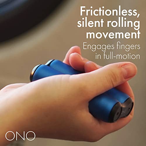 ONO Roller - Handheld Fidget Toy for Adults | Help Relieve Stress, Anxiety, Tension | Promotes Focus, Clarity | Compact, Portable Design (Sapphire, Full Size - Aluminum) - size: Full Size, style: Aluminum - Sapphire
