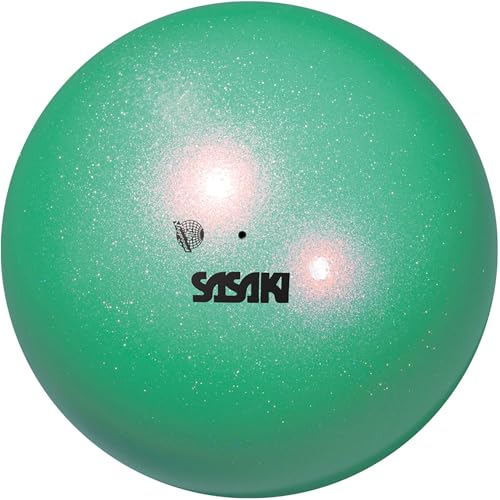 Sasaki M-207AU-F Rhythmic Gymnastics Hand Gear, Ball, International Federation Certified, Japan Association Certified, Aurora Ball, Diameter 7.3 Inches (18.5 cm) - color: misty green