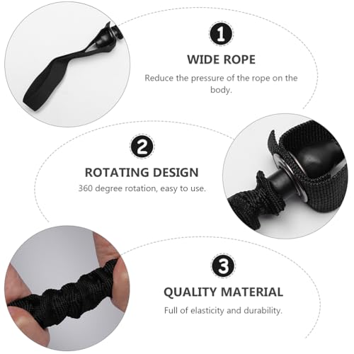 Abdominal Wheel Elastic Rope - Resistance Bands for Core Strength Training Multi-Functional Ab Roller with Cloth Cover for Home and Gym Use