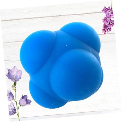 Luxshiny Hexagonal Silicone Bounce Ball Agility Training Reflex Workout Ball Men and Women Speed and Coordination Improvement
