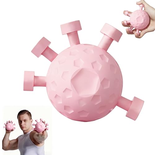 Finger Grip Strengthener,2026 New Hand Forearm Ball Strengthener Wrist Strengthening Guitar Finger Gripper Finger Exerciser Gripper Tool for Gym, Piano and Guitar Training - color: Pink