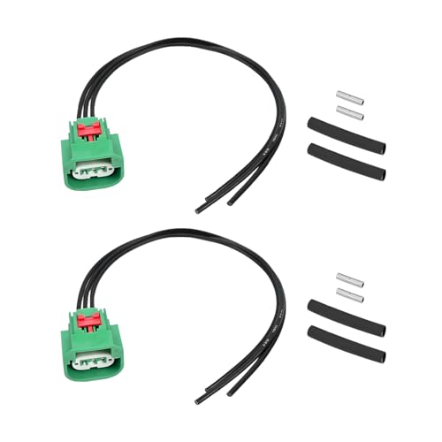 2PCS Car Headlight Connector Wiring Harness, H13 9008 Headlight Daytime Running Parking Lamp Replaces 68064997AA, Compatible with Wrangler JK Liberty Patriot Caliber