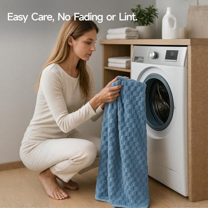 REDKISS Microfiber Bath Towels of 4-27x55 Inches Bath Towel Large, Highly Absorbent Towels for Bathroom, Quick Drying, Super Soft, Lint Free Fluffy Shower Towel for Gym, SPA, Ideal Everyday Use