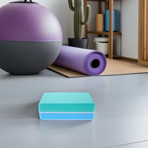 2pcs Eva Non-slip Yoga Blocks for Stretching Exercises, High Density Lightweight Foam Bricks for Men and Women Fitness, Balance, Pilates, and Meditation