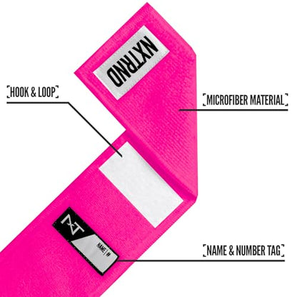 Nxtrnd Streamer Football Towel, Thin Sports Towel, Dries Hands & Football Accessories (Pink) - color: Pink