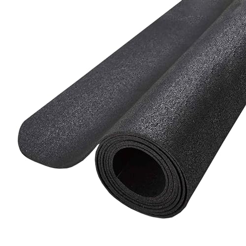 LifeSpan Fitness Exercise Large Black Equipment Mat for Under Treadmill, Rowing Machine, Elliptical, Fitness Equipment, Home Gym Floor Protection