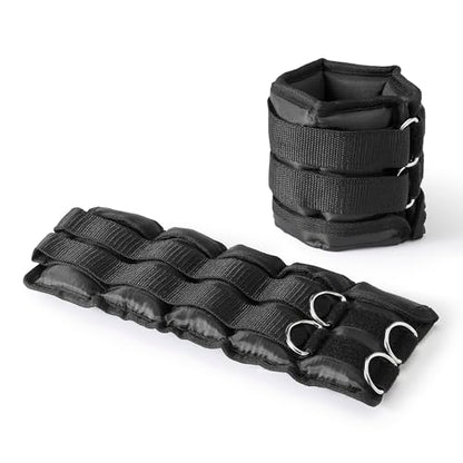 Amazon Basics Adjustable Ankle Weights - style: 5 Pound Set (2.5 Pounds Each)