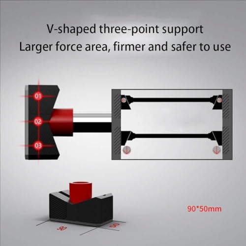 Wedge-Style Doorway Pull-Up Bar, No-Screw Adjustable Chin-Up Bar, 400kg Load Capacity, Anti-Slip Home Fitness Bar (Small)