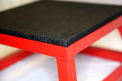JFIT Plyometric Boxes - Made in Taiwan NO Assembly Required Single - Height Box Set and Adjustable Box Options Plyometric Platform and Jumping Agility Box for Training Conditioning Strength Training - style: 6" Height (Single Plyo Box)
