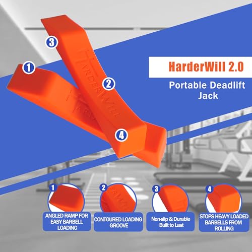 Deadlift Jack Alternative (1 Pair) Easy to Load and Unload Weight Plates, Perfect for Deadlift, Crossfit, Powerlifting, Weightlifting, Home Gym for Your Gym Bag - color: A: Orange