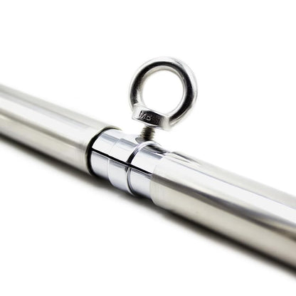 Adjustable Pilates Bar - Stainless Steel Portable Home Gym Equipment, 3 Detachable Sections 25-Inch for Yoga Strength Training (Silver B)