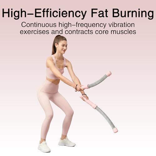 2Pcs Weighted Ropeless Battle Ropes, Heavy Duty Portable Cordless Battle Ropes for Home Gym with Poster, Workout Exercise Rope for Strength Building, HIIT and Low-Impact Aerobic Training for Men & Women
