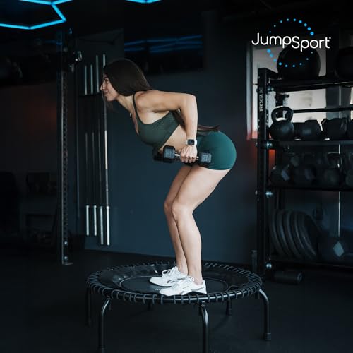 JumpSport 39" Premium Fitness Trampoline Exercise Rebounder 30 Adjustable Bungees 275 lb Wt. Rating - style: JumpSport 350f