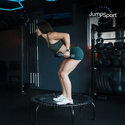 JumpSport 39" Premium Fitness Trampoline Exercise Rebounder 30 Adjustable Bungees 275 lb Wt. Rating - style: JumpSport 350f