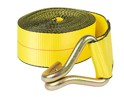 Mytee Products 3" x 30' Winch Strap with Wire Hook