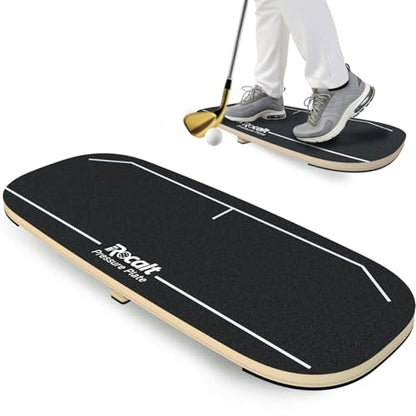 Rocalt Golf Pressure Plate, Golf Weight Shift Board Swing Trainer Aid, Balance Board for Pressure Shift, Tempo, Stability and Consistent Contact, Indoor Outdoor Golf Training Equipment for Men Women
