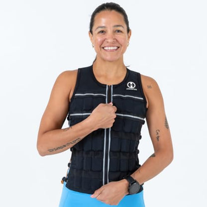 Hyperwear HyperVest ELITE Adjustable Weighted Vest for Women and Men — Thin Steel Weights, Stretch CORDURA Fabric — Weight Vest for Walking, Running, Strength Training - size: Small 10 Pounds Black