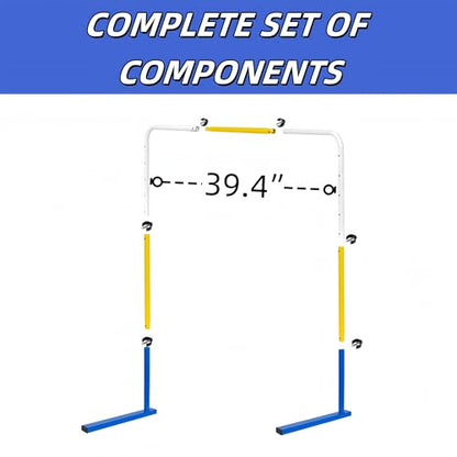 Adjustable Height Hurdles Training Equipment, 2Pcs Metal Practice Hurdles Track and Field for Kids, Youth and Adults Agility Training, Jumping Speed Hurdles for Football, Soccer, Basketball, Dogs