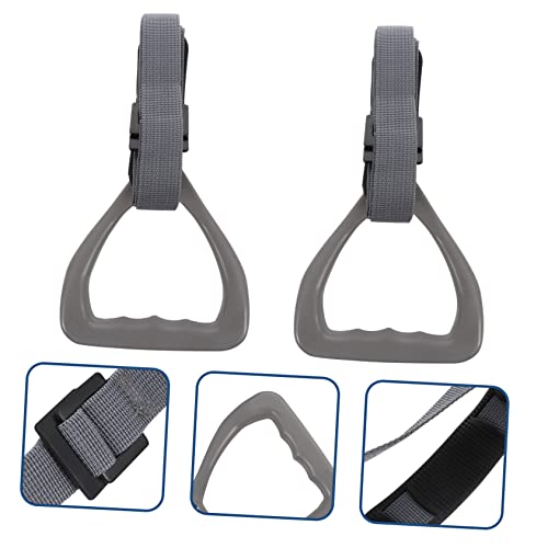 POPETPOP 2Pcs Adjustable Gymnastic Rings with Suspension Straps Premium Strength Training Equipment for Indoor and Outdoor Workouts Suitable for Men Women
