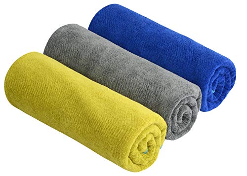 Microfiber Gym Towels Super Absorbent Compact Travel Workout Towel Quick Dry Camping Sweat Towel for Sports Beach Swimming Backpacking Hiking and Yoga Men Women 16 Inch X 32 Inch