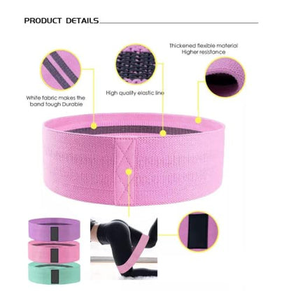 DARCON Resistance Bands Set - Exercise Bands with Non-Slip Design for HIPS & Glutes, 3 Levels Workout Bands for Women and Men