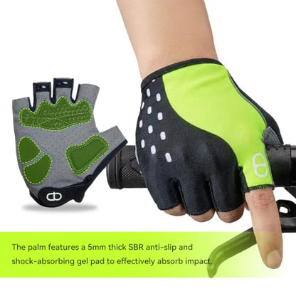 DA--Workout Gloves for Men and Women, Exercise Gloves for Weight Lifting, Cycling, Gym, Training, Breathable and Snug fit-Fluorescent Red - size: Middle